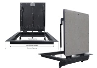 Напольный люк Стелс-У 900*700п уголок утепленный схемы