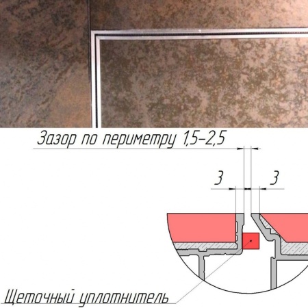 Техно под плитку противопожарный 600*1800п